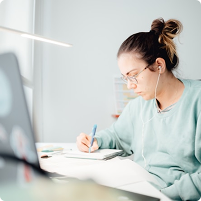 Student Studying